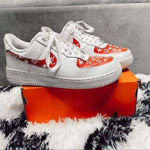 Custom Nike air-forces (louis Vutton)